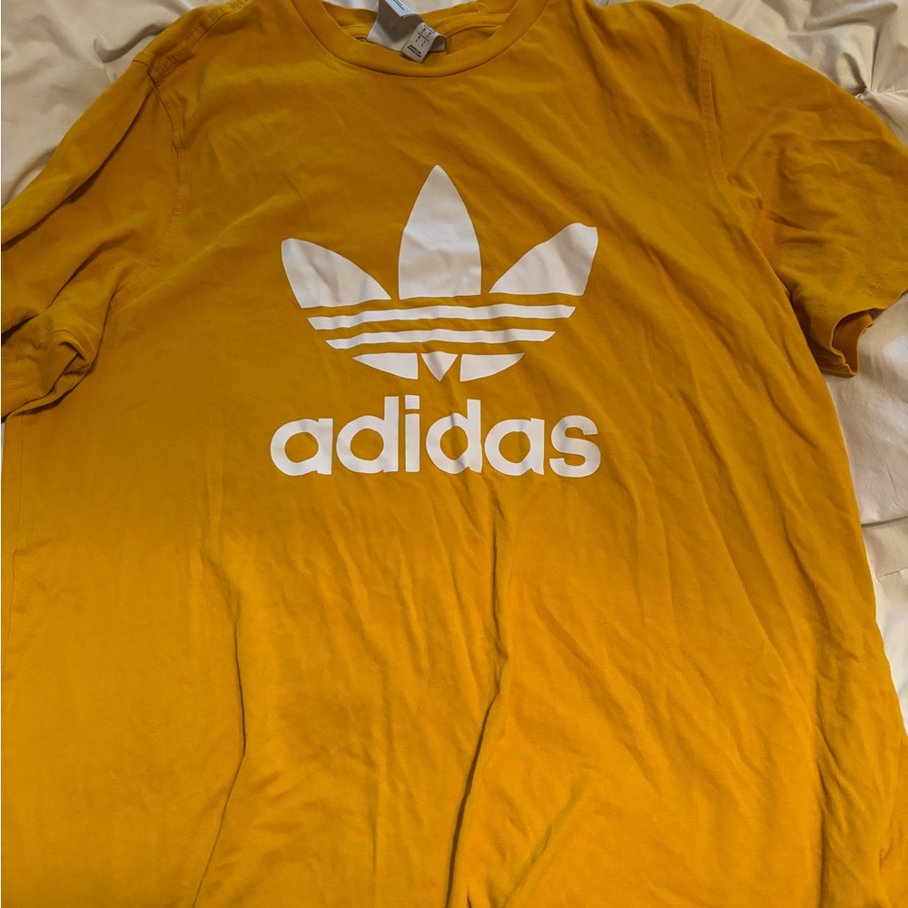 Adidas Originals Yellow T-Shirt with Logo